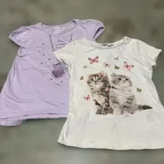 H &M TシャツとUNIQLOディズニーコラボTシャツのセット　120