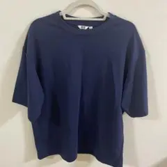 未使用UNIQLO U エアリズム　Tシャツ　XLネイビー