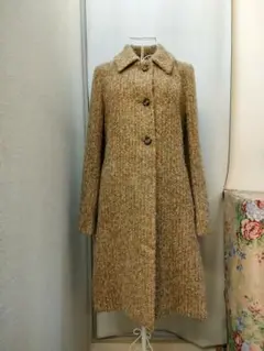 マックスマーラ Max Mara STUDIO ロングコート ツィード