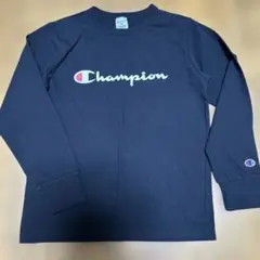 美品！Champion ブラック 長袖カットソー 160