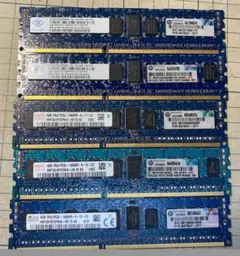 HP純正 4GB PC3L-10600R Registered ECC 5枚