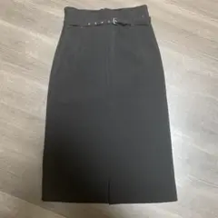 RED VALENTINO ロング タイトスカート スリット ブラック 黒 38