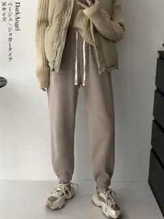 ジョガーパンツ　裏起毛　M レディース