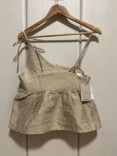k*m様 【Eaphi】flower jacquard peplum tops FLOWER JACQUARD PEPLUM TOPS