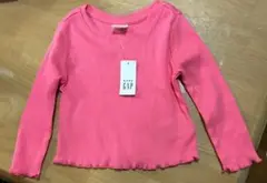 GAP ピンクリブTシャツ 80cm 12-18ヶ月
