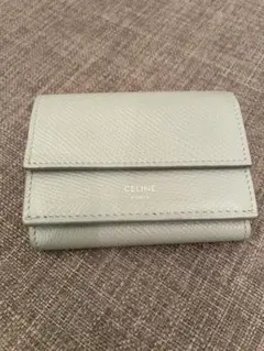 CELINE セリーヌ 三つ折り財布 ライトブルー