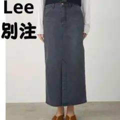 Lee ViS別注　ストレッチデニムペンシルスカート　ブラック