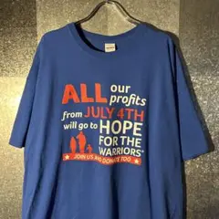 USA古着Tシャツ 2XLサイズ GILDAN ブルー　オーバーサイズ