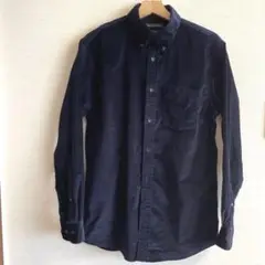 【BANANA REPUBLIC】 濃紺　上質　コーデュロイシャツ　アウターM