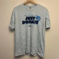 JUST DONATE Tシャツ 2023年寄付キャンペーン　半袖　古着