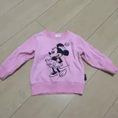 ミニーマウス ピンク トレーナー　80センチ