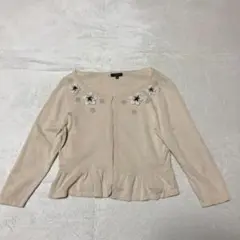 【匿名配送】TOCCA トッカ ニット カーディガン 花柄刺繍 M