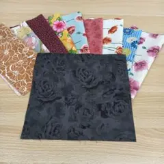 ★B966★ カットクロス/プリント生地/国産/25cm×25cm/10点