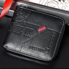 【 新品 送料無料 】W07 折り財布 小銭入れ カード入れ メンズ 財布 黒