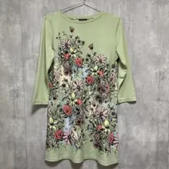 PART2 by Junko Shimada チュニック 花柄 グリーン M