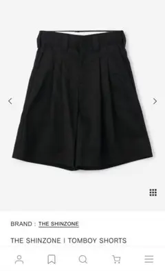 Shinzone シンゾーン TOMBOY SHORTS ブラック 32 THE SHINZONE パンツ | TOMBOY SHORTS WOMEN レディース
