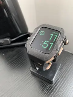 Apple Watch カーボンカバー風ベルト44mm