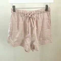 チェリー柄　ショートパンツ　ピンク