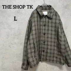 THE SHOP TK チェックシャツ　ジャケット　L メンズ