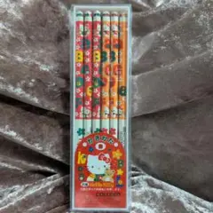 平成レトロ　キティちゃん　 抗菌鉛筆 12本入り 新品未使用