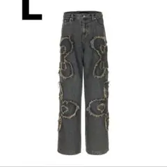 clover logo patch jeans 【sur8ery】