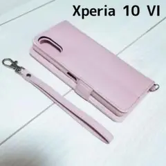 【8/14まで】Xperia 10 VI用 手帳型ケース ストラップ マグネット