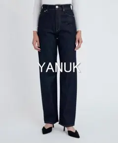 【美品】YANUK ボーイズストレートデニム LEA