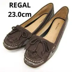 REGAL モカシン シューズ ブランド 靴 レディース 23cm ブラウン系