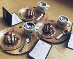 ミニチュアスイーツ ランダム発送☆バニラアイスのチョコレートトッピング