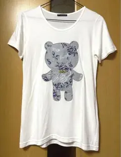 elements,H フラワーベアTシャツ