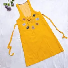 希少!PINKHOUSE ピンクハウス パッチエプロンワンピース