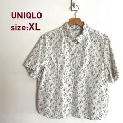 UNIQLO 花柄 半袖シャツ XL