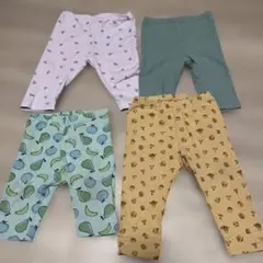 ユニクロ　西松屋　プティマイン　ズボン　パンツ4点セット