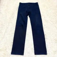 n6289 ユニクロ ストレートデニムパンツ 29(S相当) カジュアルパンツ