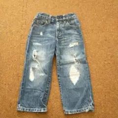 グローバルワーク　ダメージデニムパンツ 90