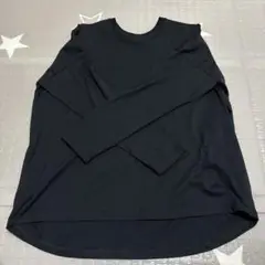 ユニクロ　スムースコットンリラックスT 黒　M