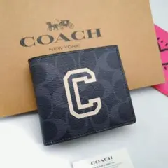 新作 新品 COACH 折り財布 メンズ 人気の小銭入れ付き