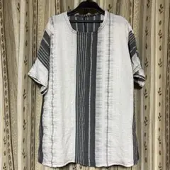ストライプ半袖トップス