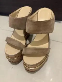 PALOMA BARCELÓ ベージュ スエード サンダル