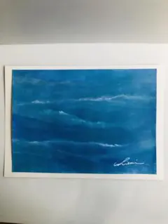 抽象画　アート　アクリル画　原画　B5サイズ
