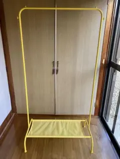 廃盤 IKEA イケア ブルクスヴァーラ ハンガーラック イエロー