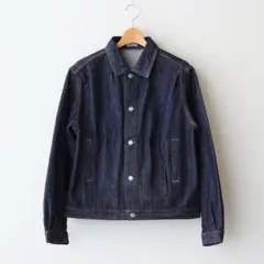 AURALEE WASHED HARD TWIST DENIM BLOUSON