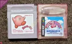 ●GBソフト 星のカービィ ＋ コロコロカービィ (各箱説なし) - 任天堂