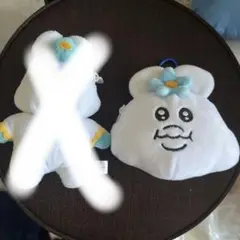 んぽちゃむぬいぐるみキーホルダー チャーム付き