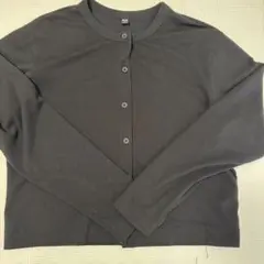 UNIQLO 黒 長袖カーディガン　L