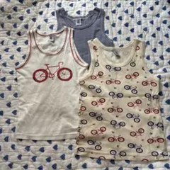 プチバトー　タンクトップ3枚セット