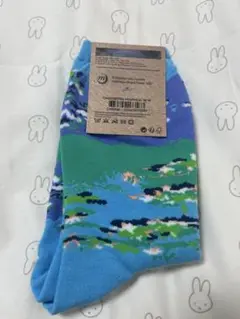 【匿名配送】 モネ 睡蓮 靴下 パリ オルセー美術館
