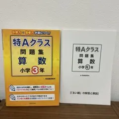 【美品】特Aクラス問題集算数 小学4年　英進館算数科 ☆要在庫確認！特Aクラス問題集算数 小学4年 英進館 灘ラ