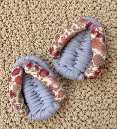 足半布ぞうり 花柄
