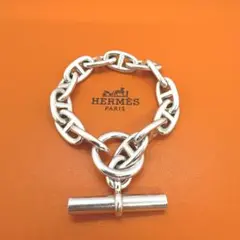 【Vintage】HERMES リマ バングル ブレスレット Lima HERMES (エルメス) Lima リマ バングル ブレスレット シルバー